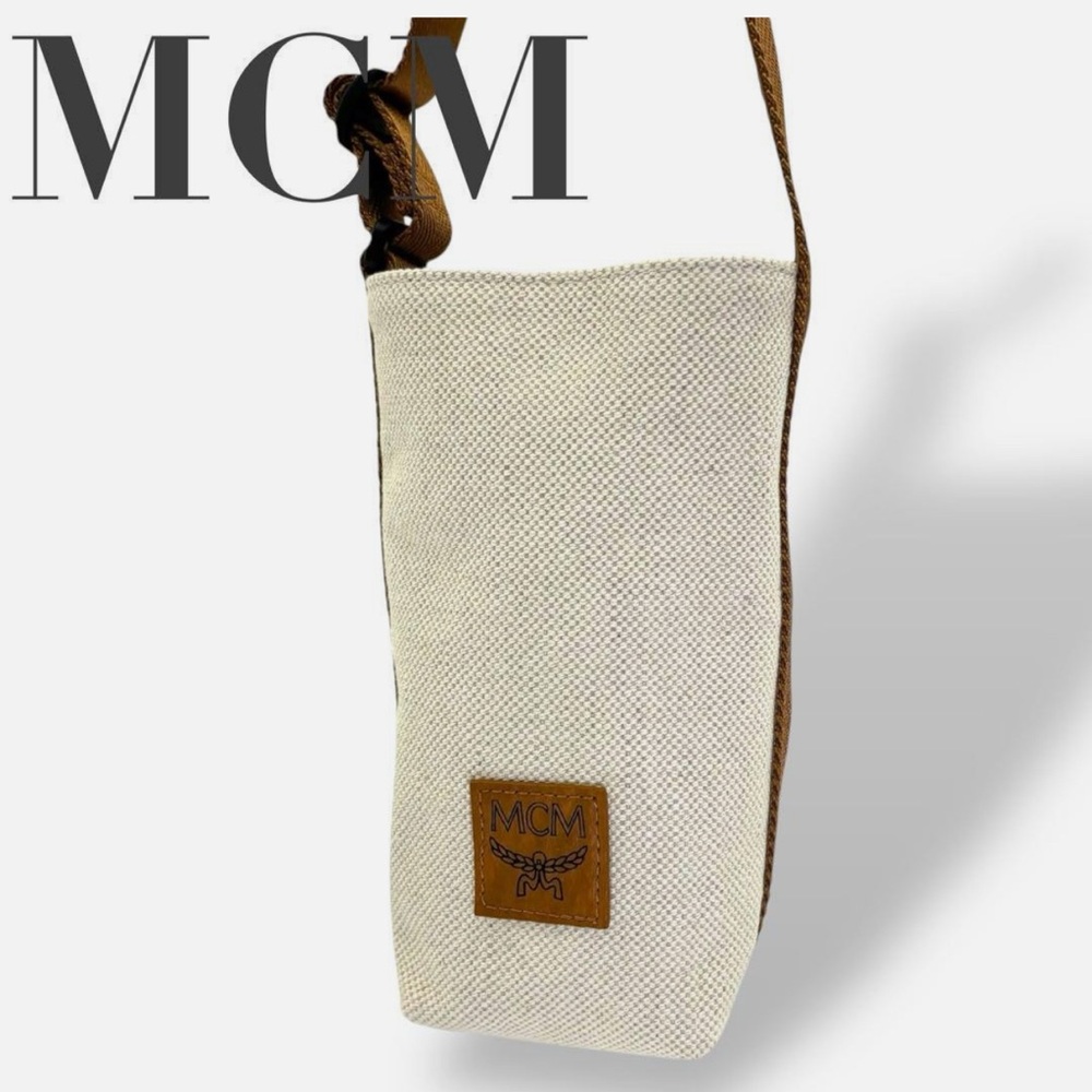 Grade Mcm Drink Holder Canvas White
Brown